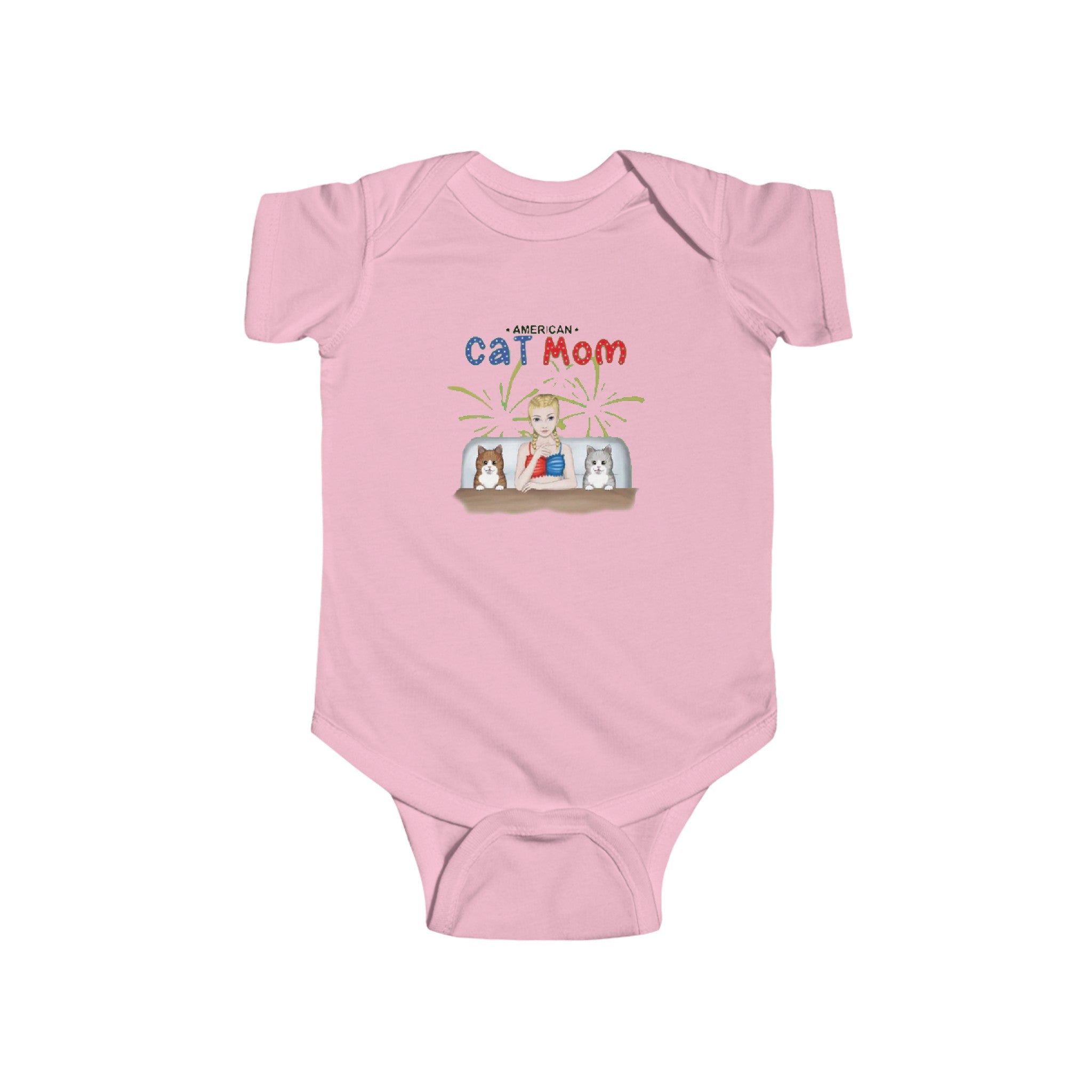 American Cat Mom | Infant Fine Jersey Bodysuit